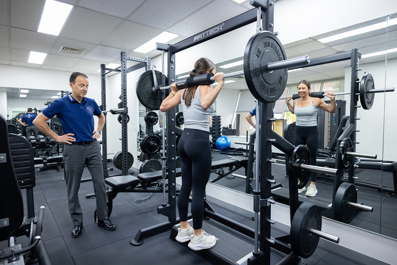 Physiotherapist reviewing a treatment plan
